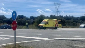 Accidente de tráfico en el km 78 de la N6